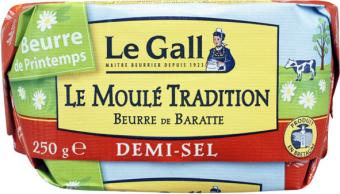 Beurre de Printemps Le Gall, 1/2 sel, surgelé, lot de 3 kg