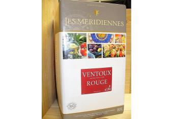 Vin Rouge Les Méridiennes, Vaucluse, BIB de 5l